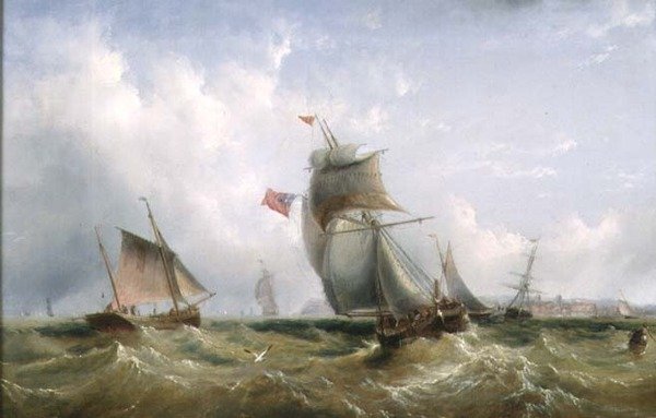 Schepen voor de Kust door Henry Redmore