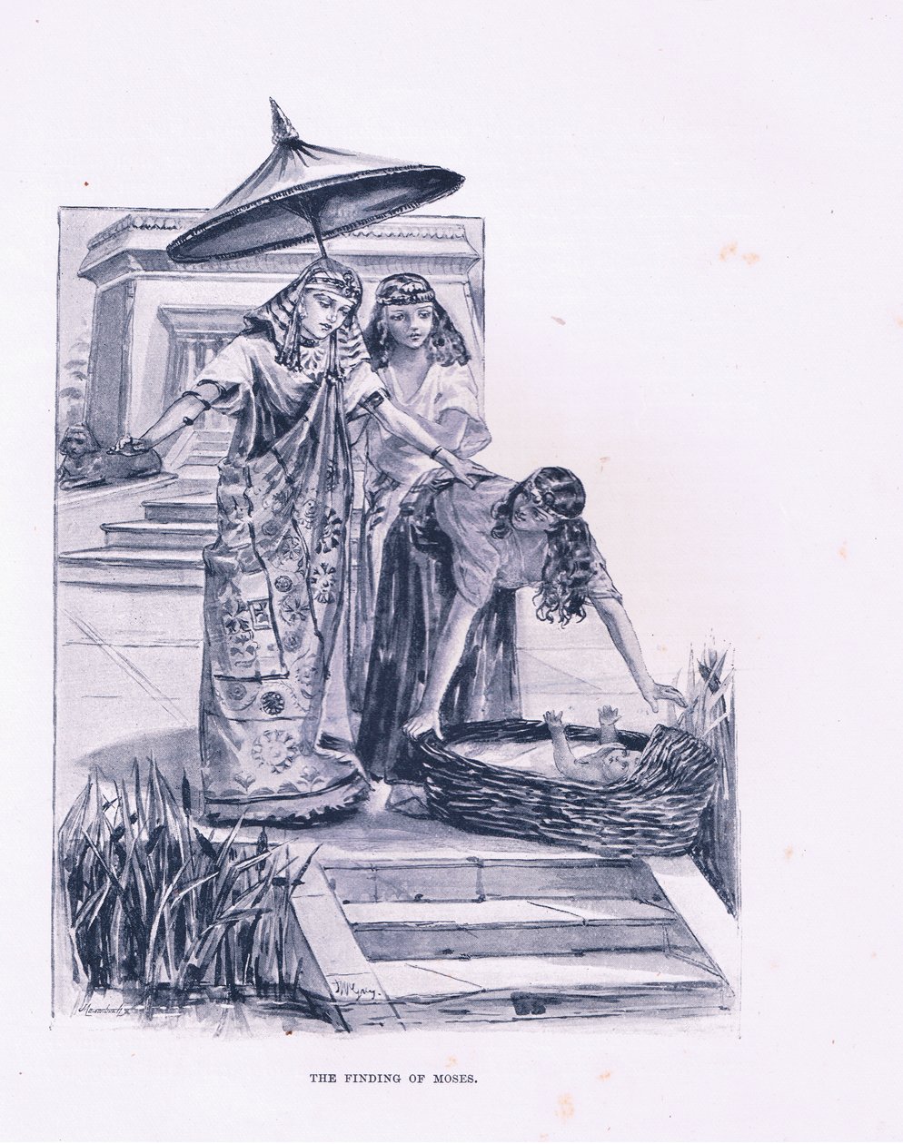 De vondst van Mozes door Henry Ryland