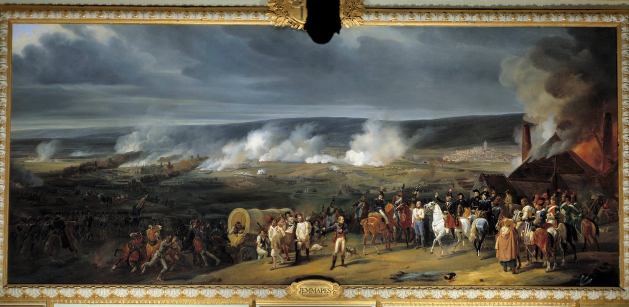 De slag bij Jemappes op 6 november door Henry Scheffer