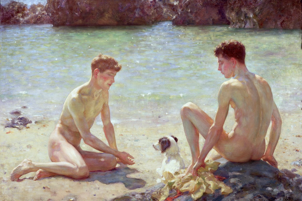 Kameraden, 1924 door Henry Scott Tuke