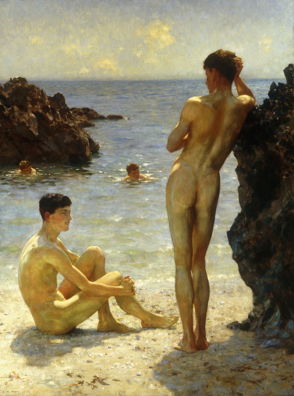 Liefhebbers van de zon door Henry Scott Tuke