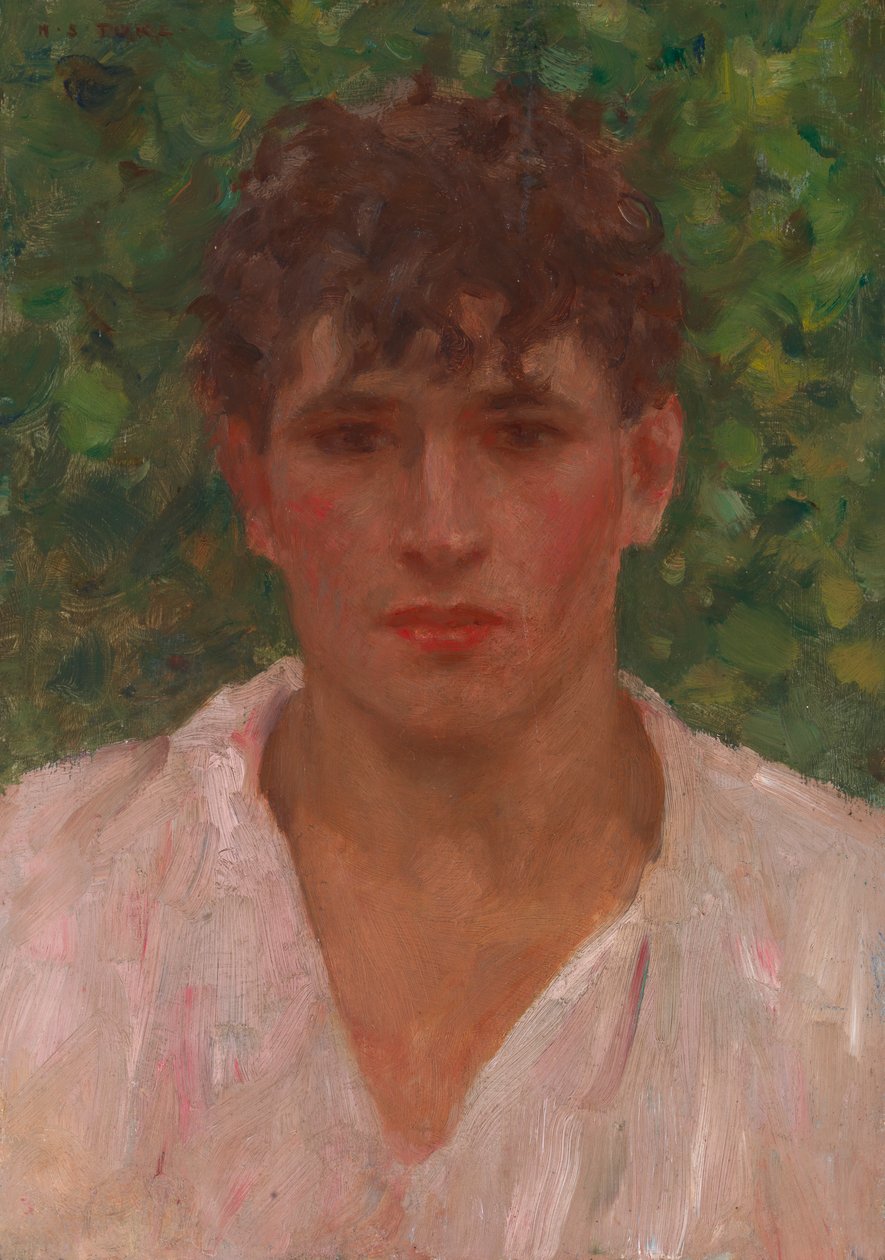 Portret van Nicola Luciani door Henry Scott Tuke