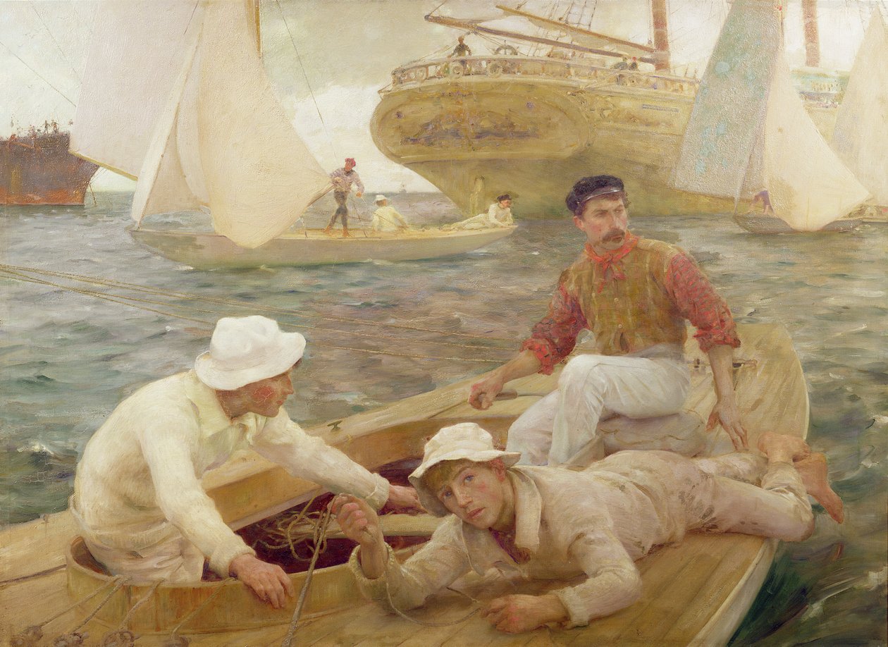 De thuiskomst, 1902 door Henry Scott Tuke