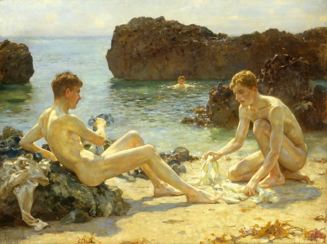 De Zonnebaders door Henry Scott Tuke