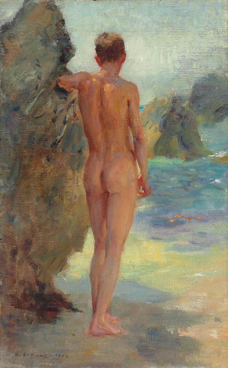 De badende, 1912 door Henry Scott Tuke