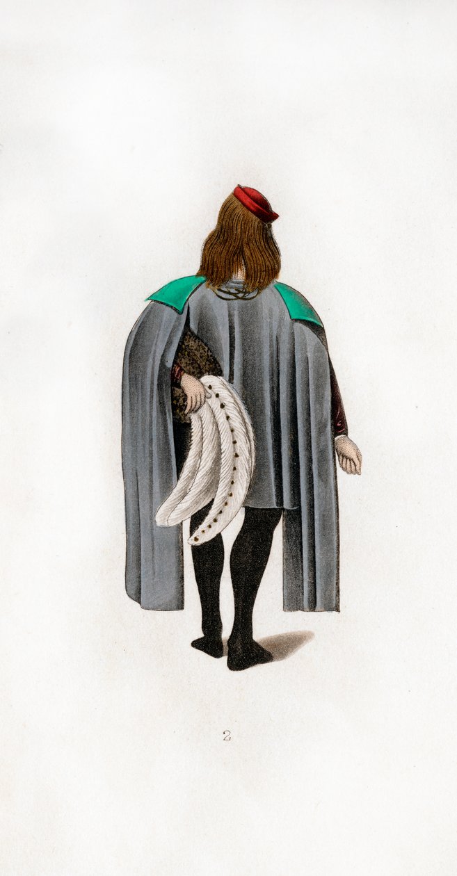Mannenkleding, ca. 1480, 1843 door Henry Shaw