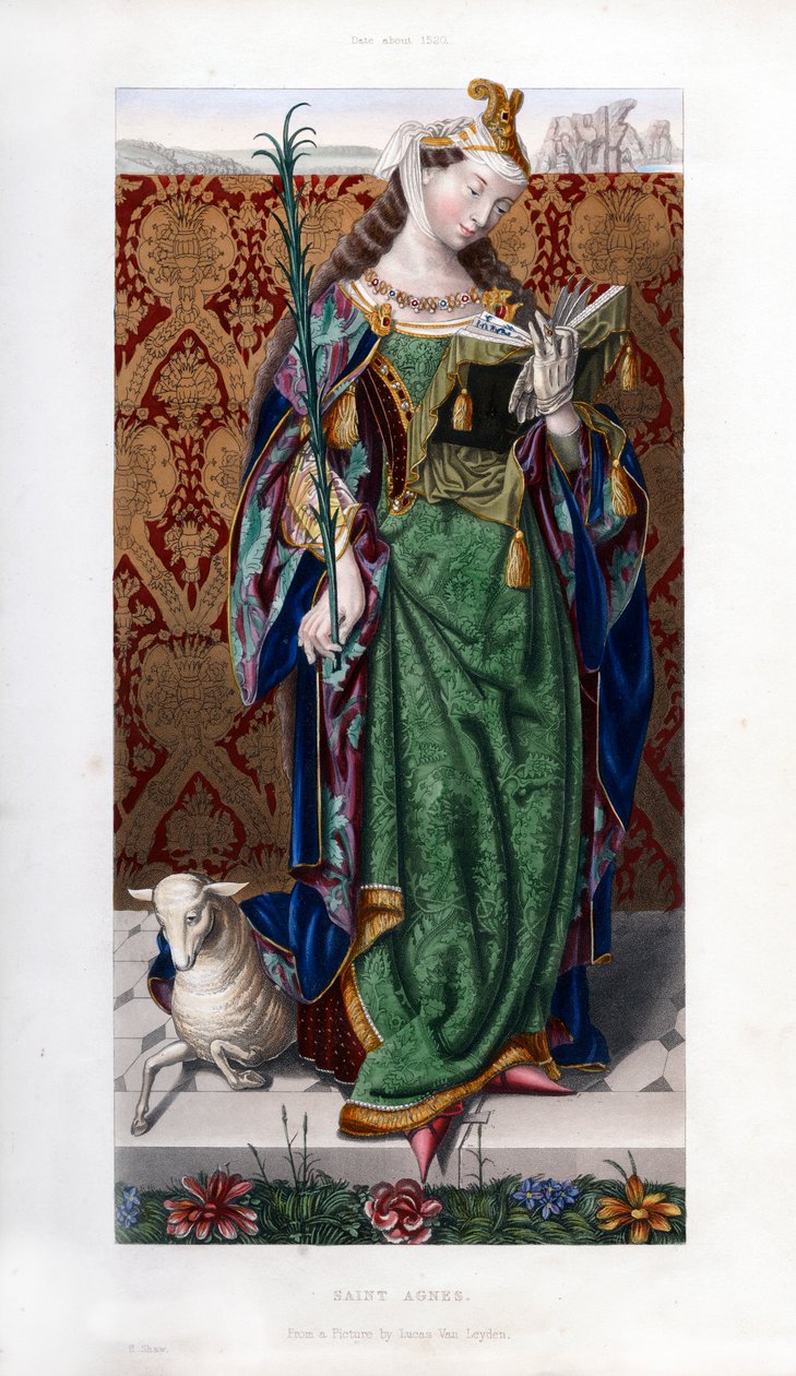 Sint Agnes door Henry Shaw