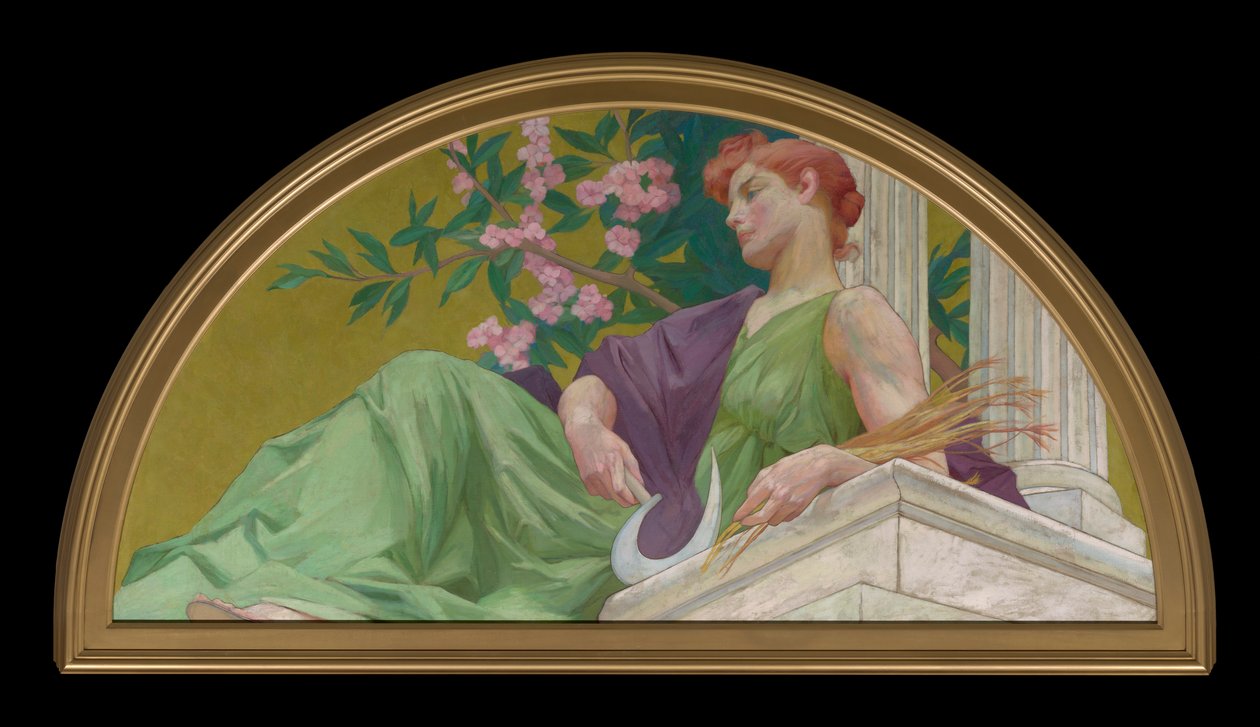 Muse van de Landbouw door Henry Siddons Mowbray