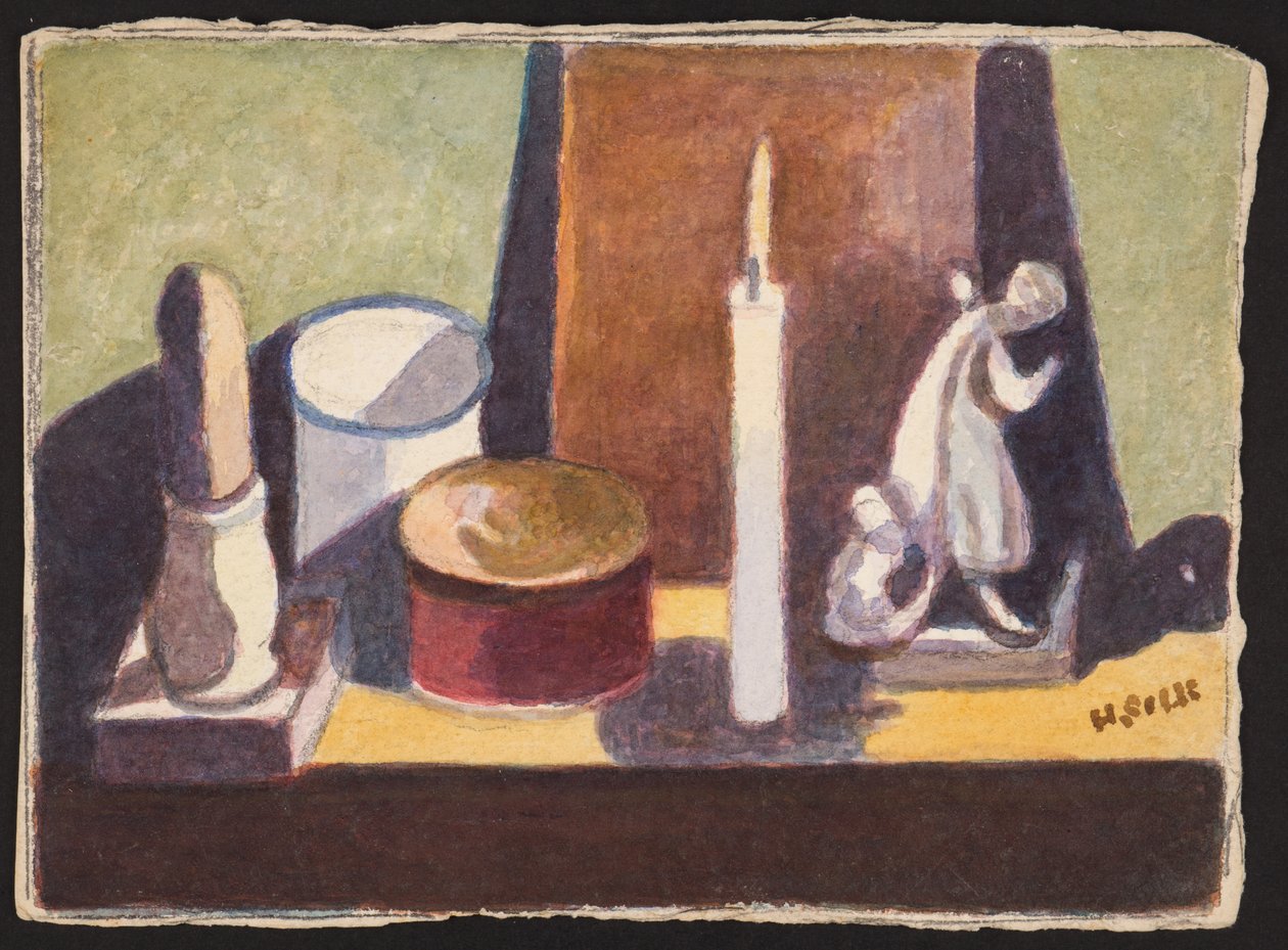 Cancel-lit schoorsteenmantel, ca. 1930 door Henry Silk