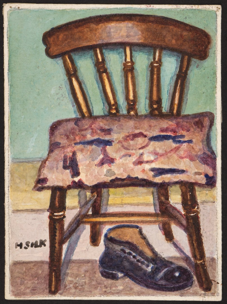 Keukenstoel en laars, ca. 1930 door Henry Silk
