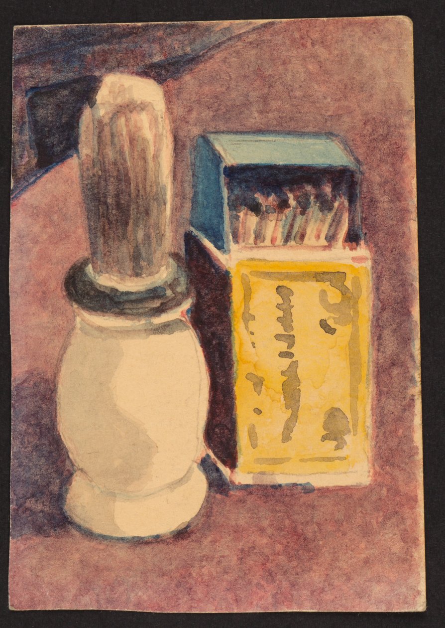 Scheerkwast en lucifers, ca. 1930 door Henry Silk