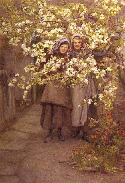 Appelbloesem door Henry Silkstone Hopwood