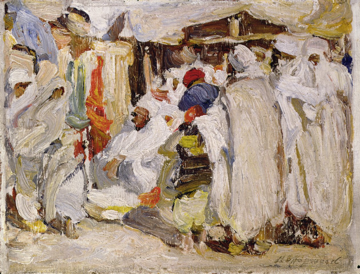 In de Bazaar door Henry Silkstone Hopwood