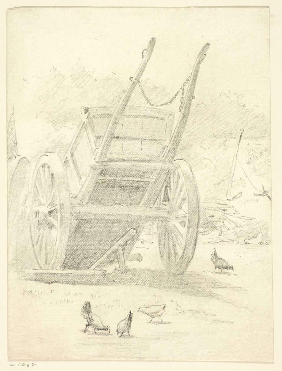 Wagen en gevogelte door Henry Stacy Marks