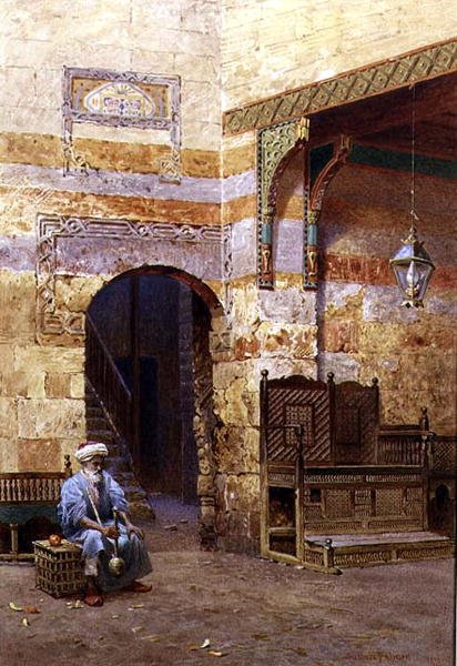 Een interieur, Caïro door Henry Sutton Palmer