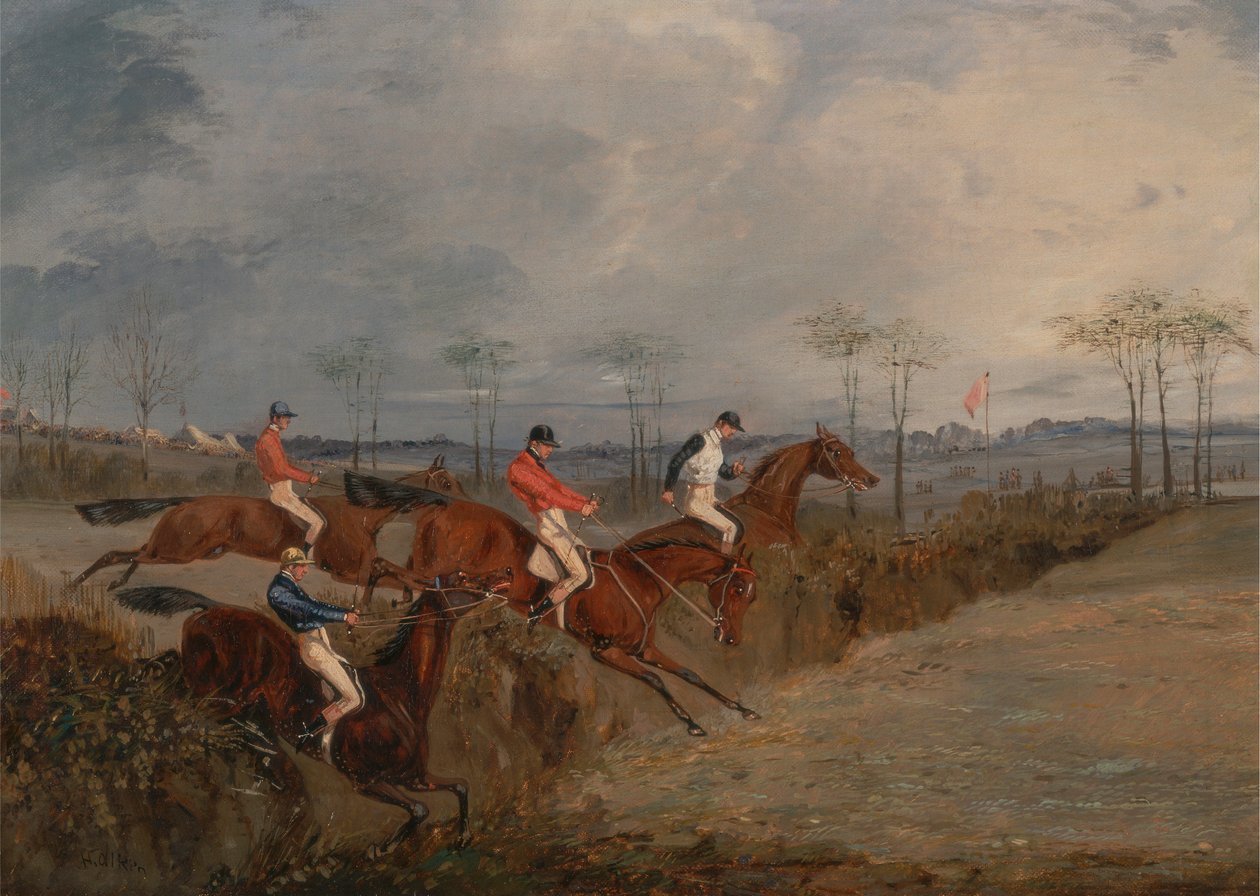 Scènes van een Steeplechase: Nog een Heg door Henry Thomas Alken