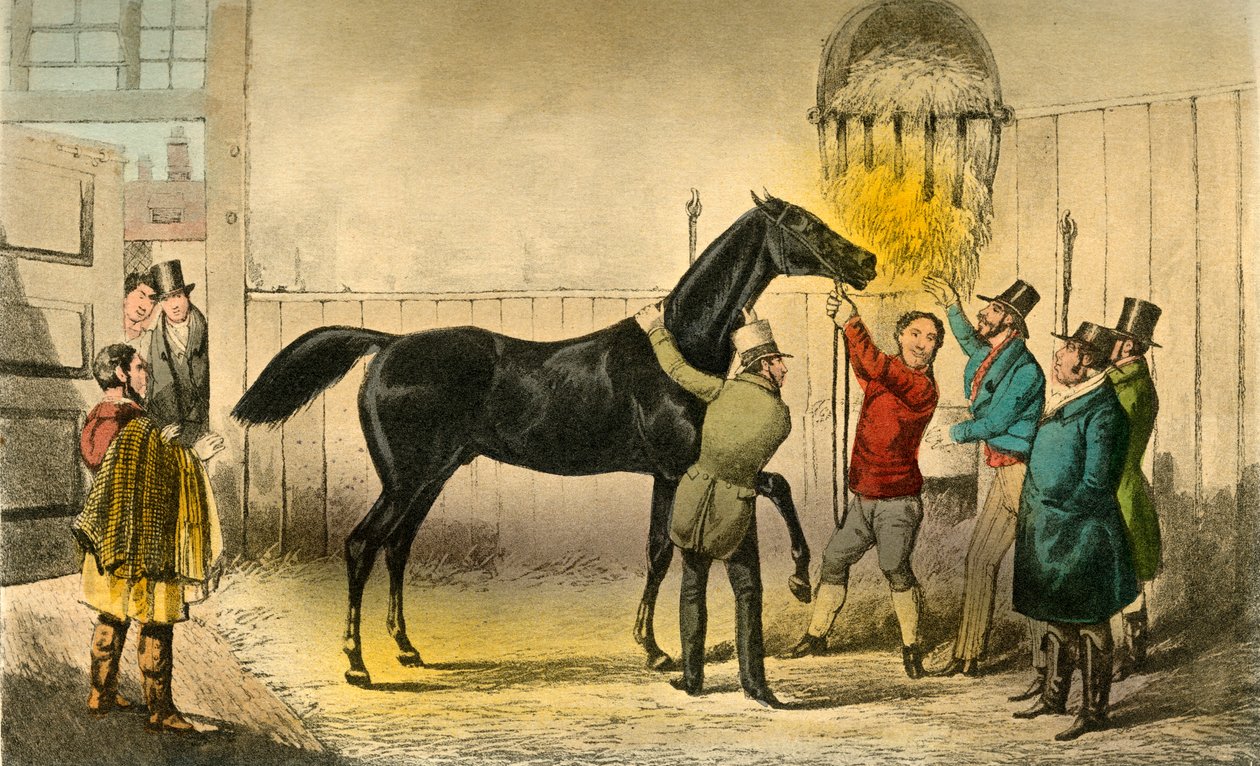 De baron vult zijn nat, 1838 door Henry Thomas Alken
