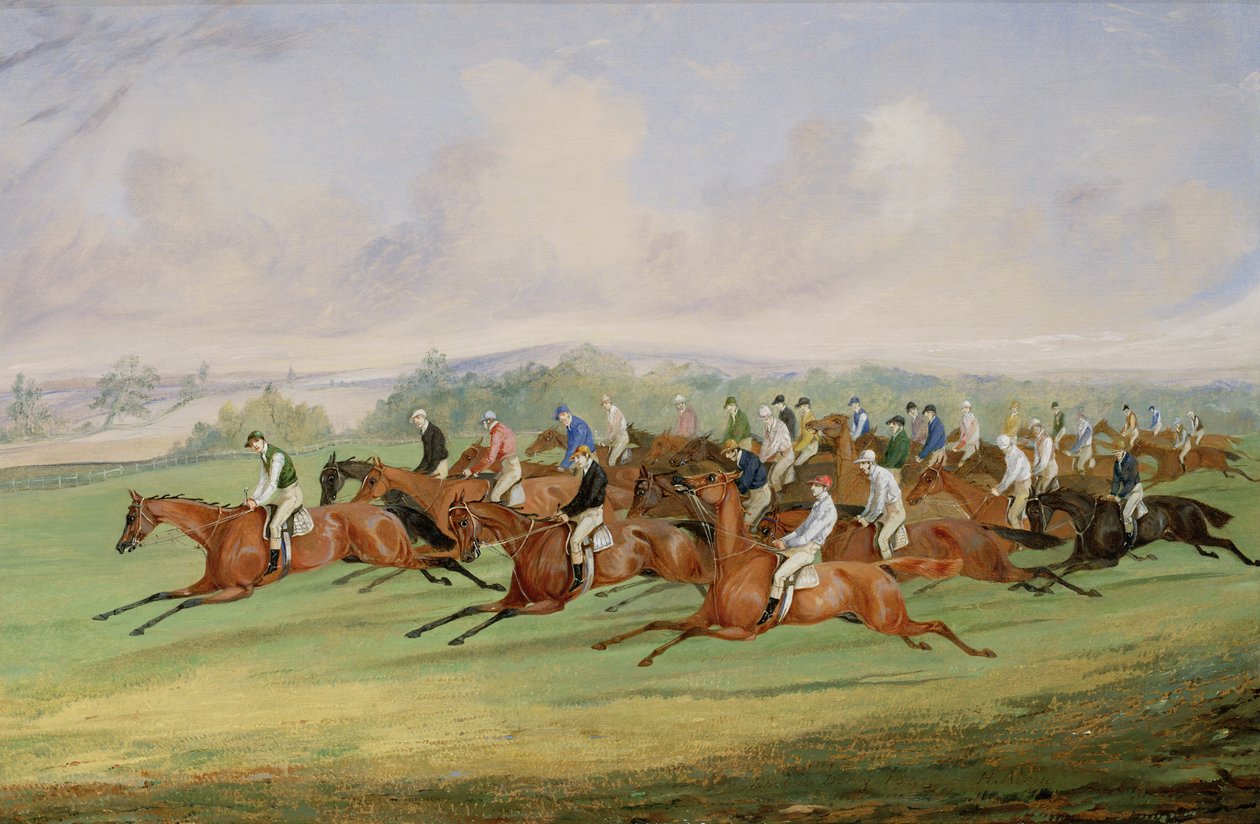 De Start van de Derby door Henry Thomas Alken