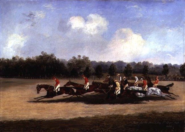 De Start van de St. Leger door Henry Thomas Alken