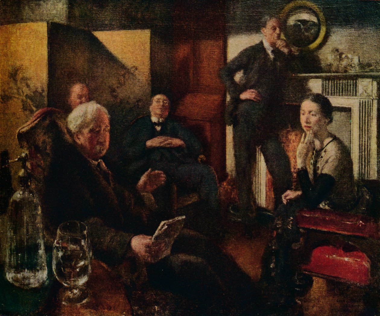 Zaterdagavond in de Vale, 1928-9 door Henry Tonks