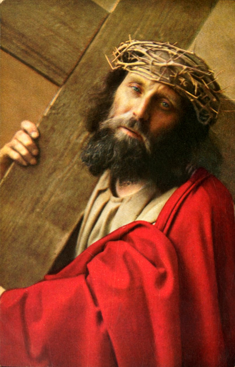Jezus draagt het kruis, 1922 door Henry Traut