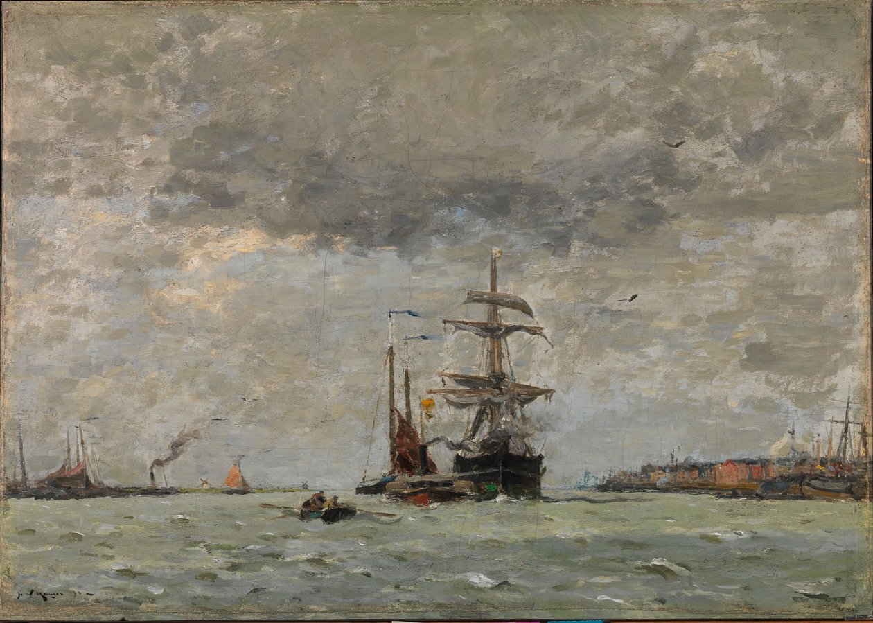 Ingang tot de haven door Henry Ward Ranger