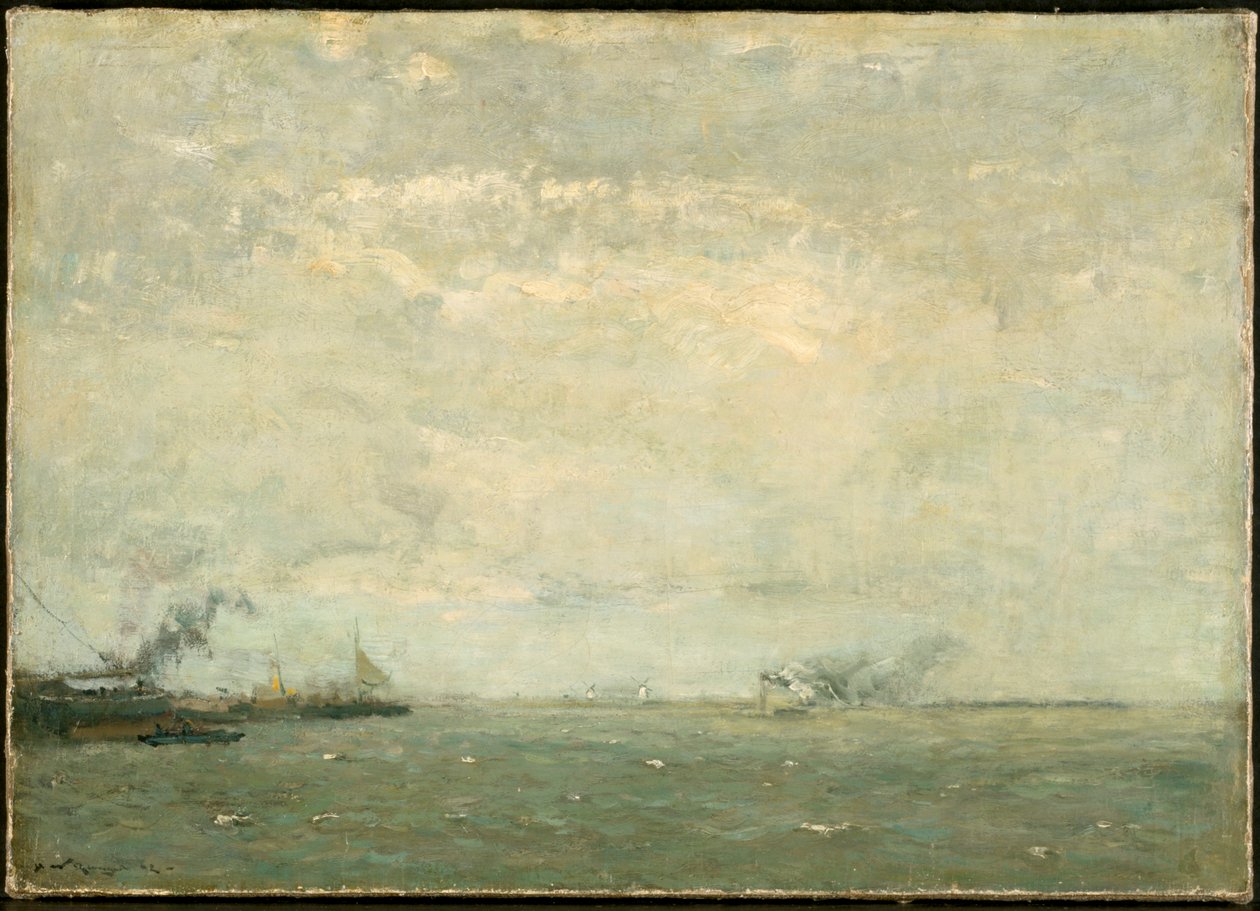 Zeegezicht, 1892 door Henry Ward Ranger
