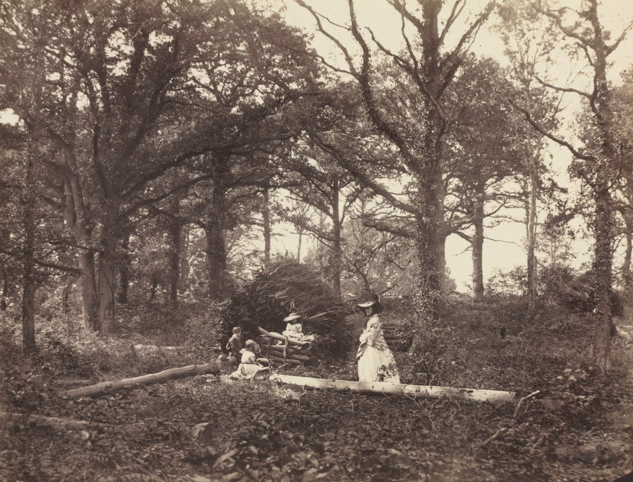 Landschap, 1856 door Henry White