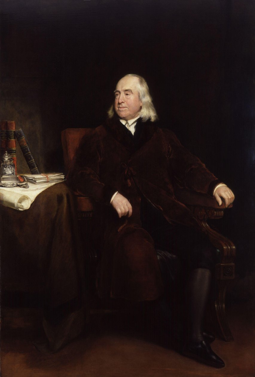 Jeremy Bentham door Henry William Pickersgill
