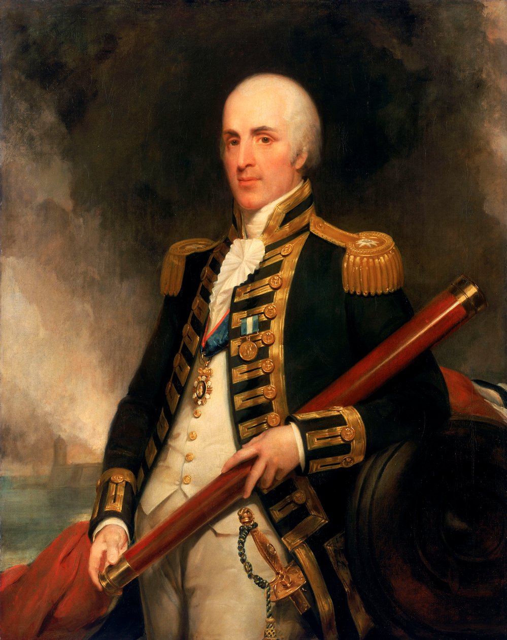 Vice-admiraal Sir Alexander John Ball (1757-1809) door Henry William Pickersgill