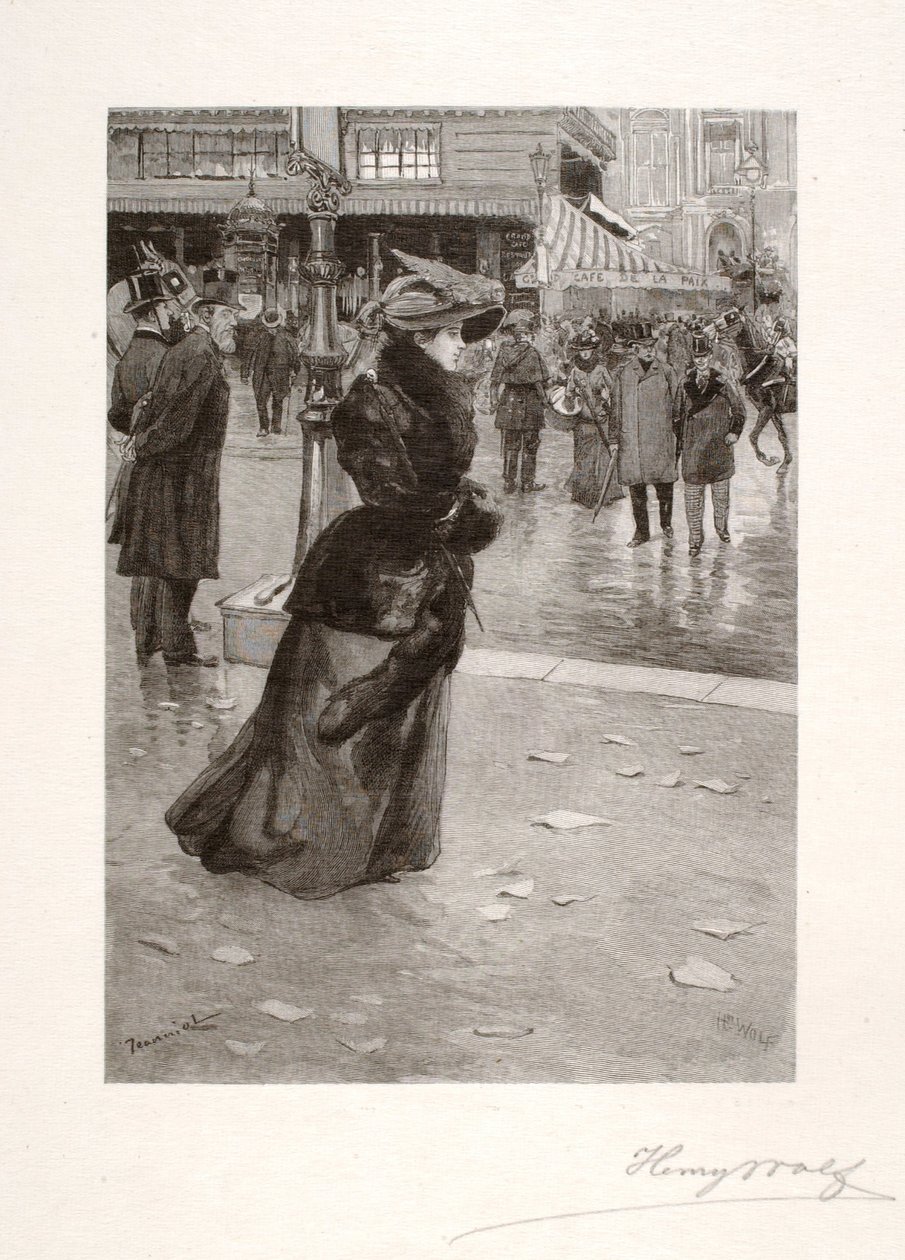 Boulevard des Italiens, een echte Parisienne door Henry Wolf