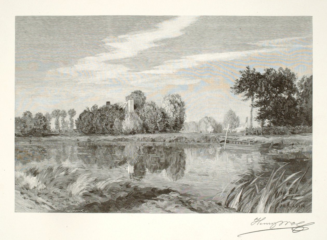 Kanaal in Artois door Henry Wolf