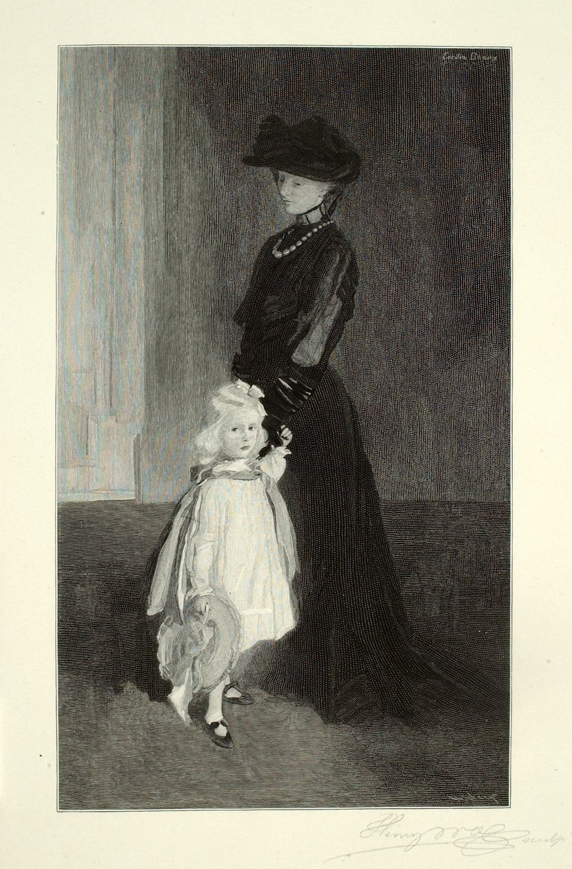 Christina (moeder en dochter) door Henry Wolf