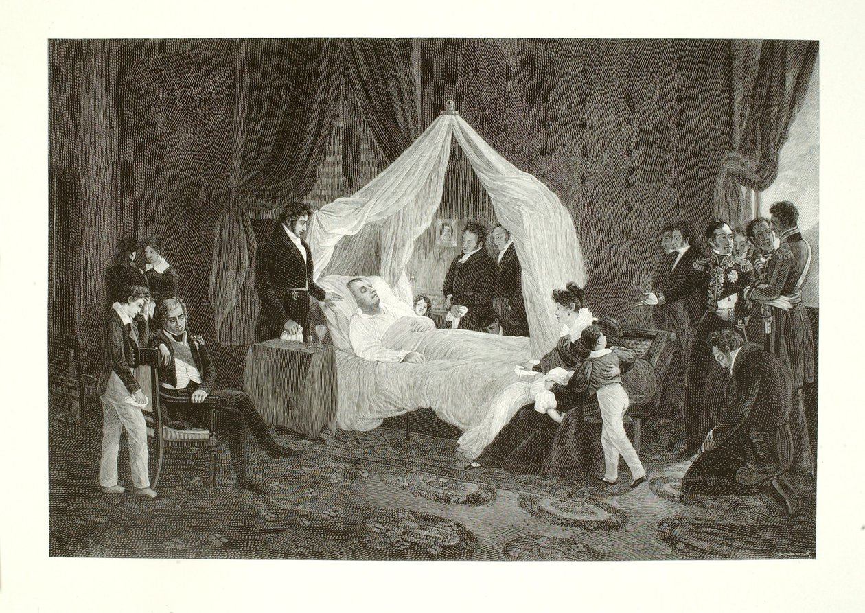 Dood van Napoleon I door Henry Wolf