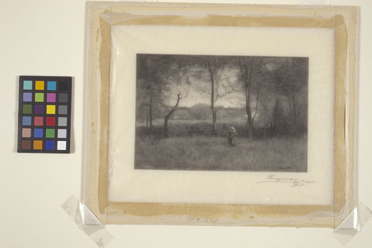 Landschap door Henry Wolf