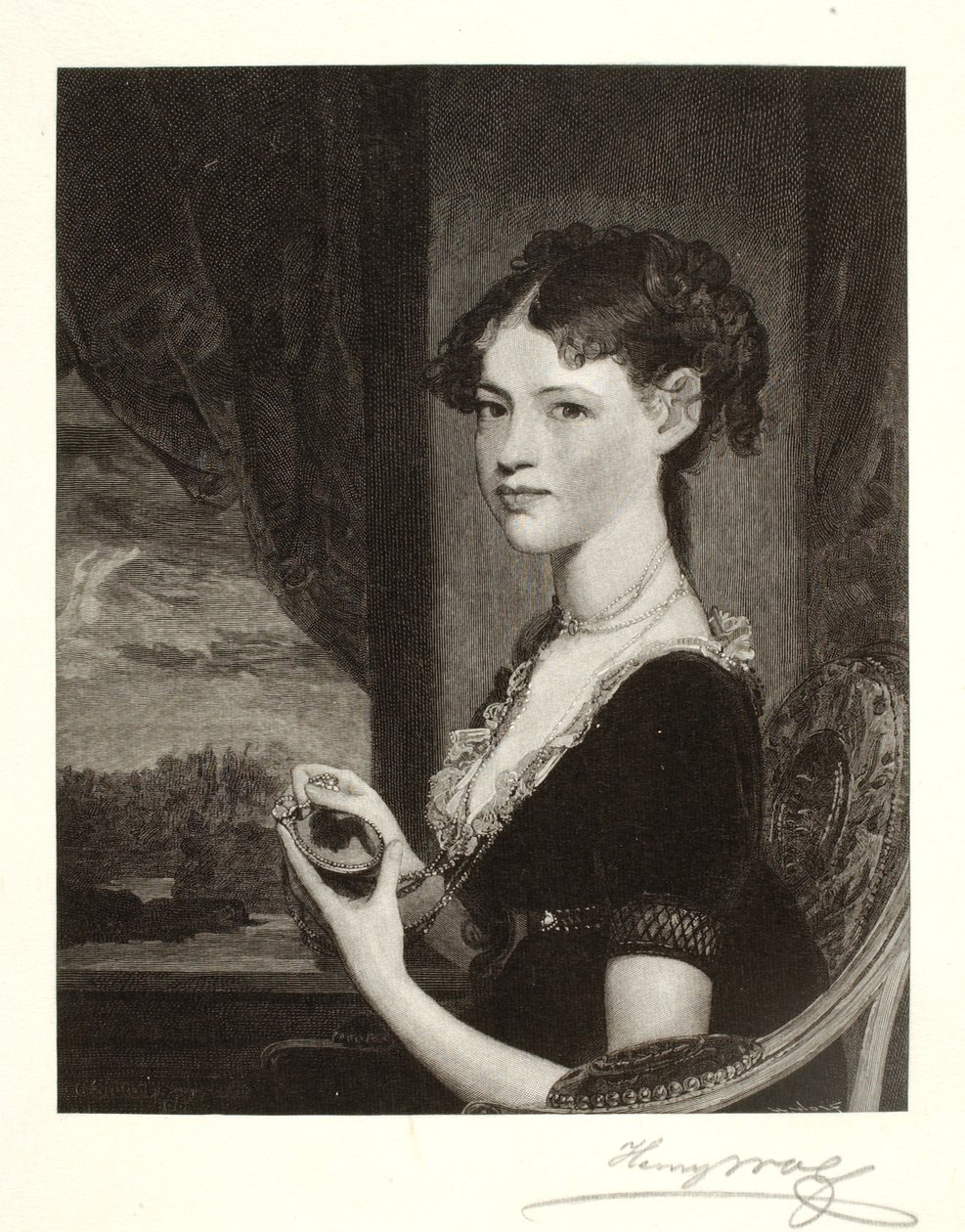 Nancy Penington door Henry Wolf