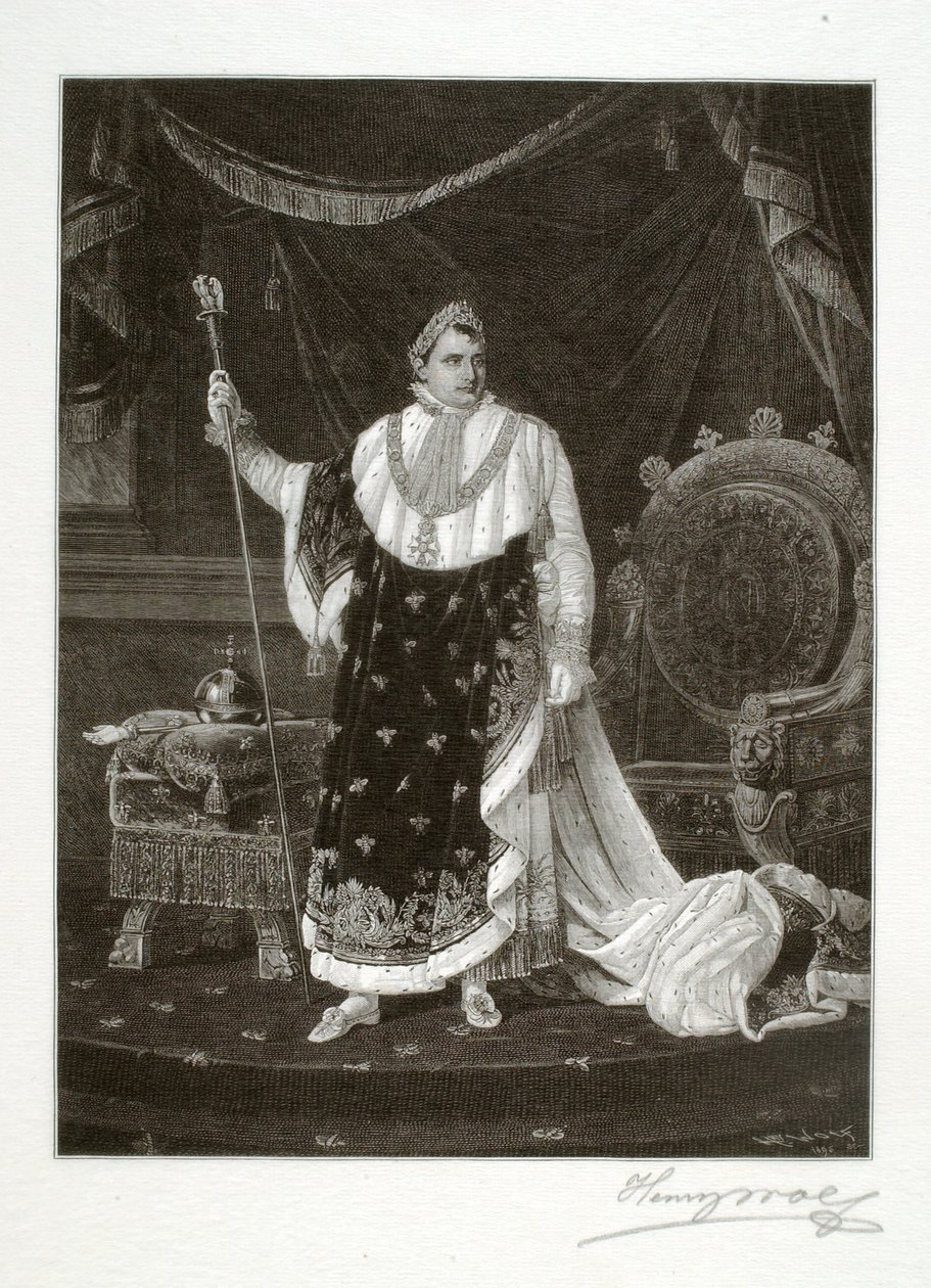 Napoleon als keizer door Henry Wolf
