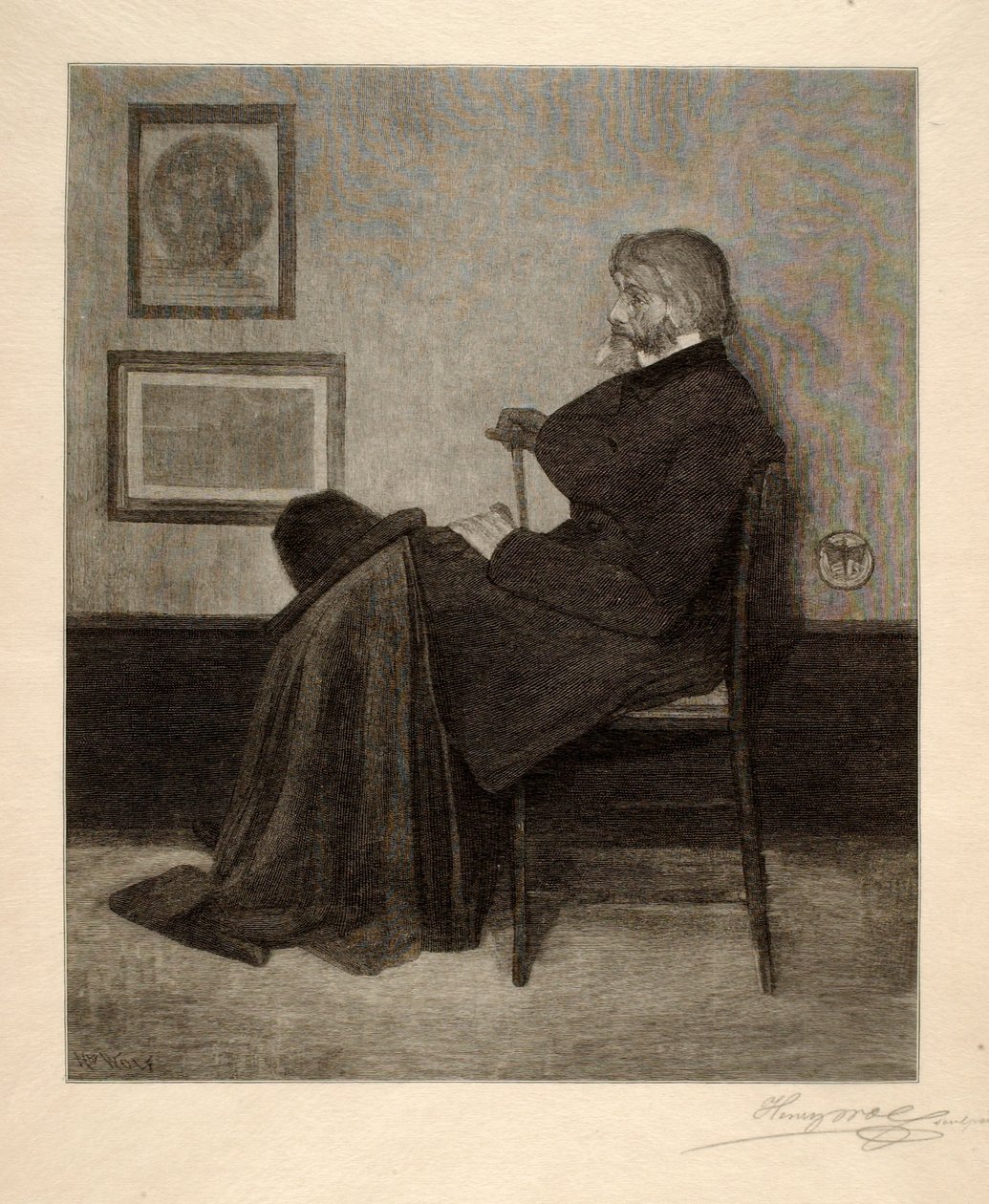 Thomas Carlyle door Henry Wolf