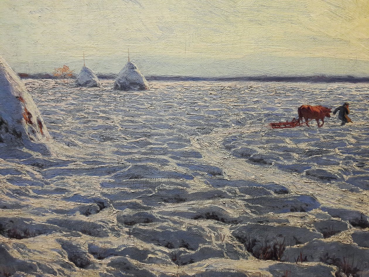 Litouwse moerassen onder sneeuw door Henryk Weyssenhoff
