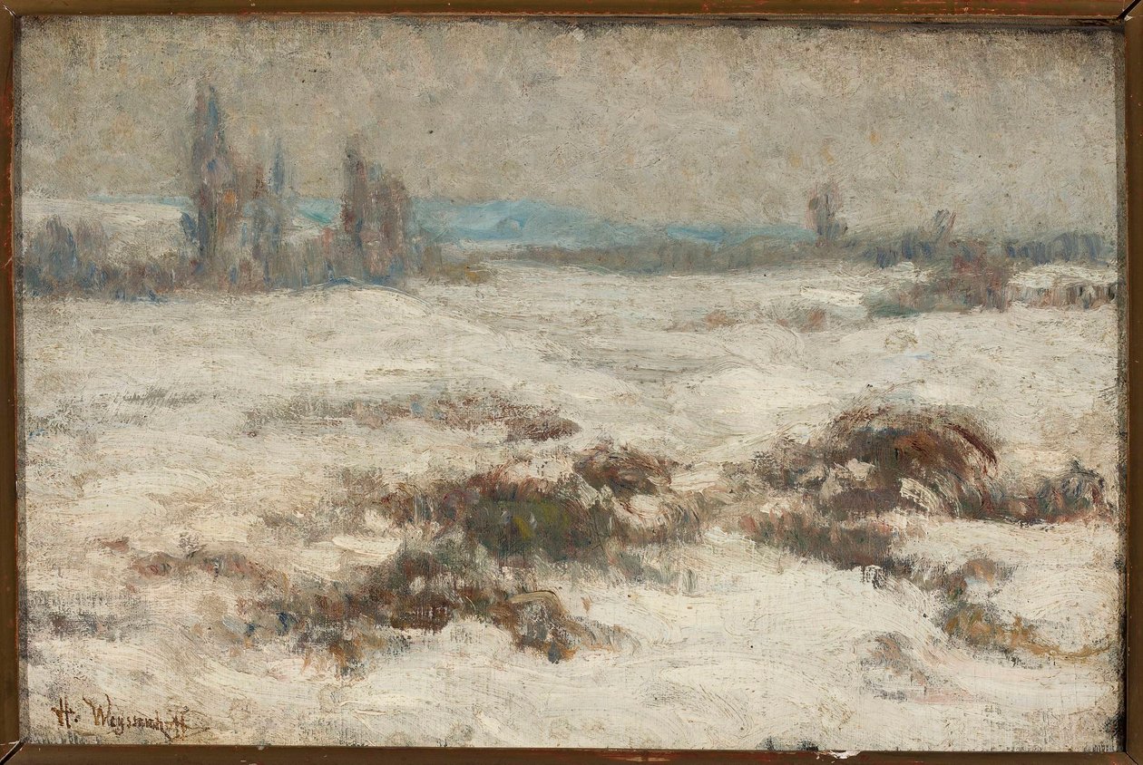Winterlandschap door Henryk Weyssenhoff