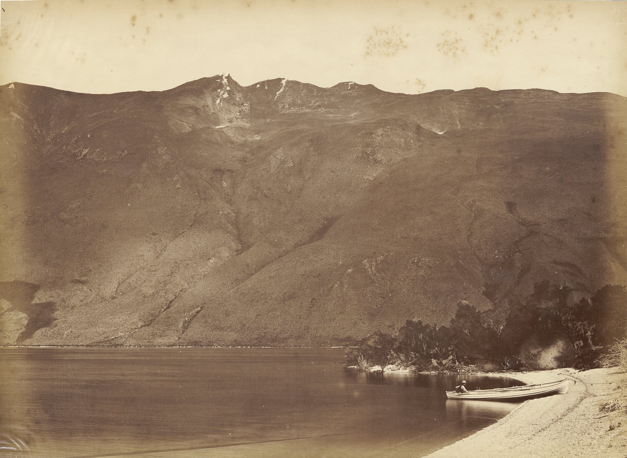 Fools Cap Peak, Wanaka, midden 1870s door Herbert Deveril