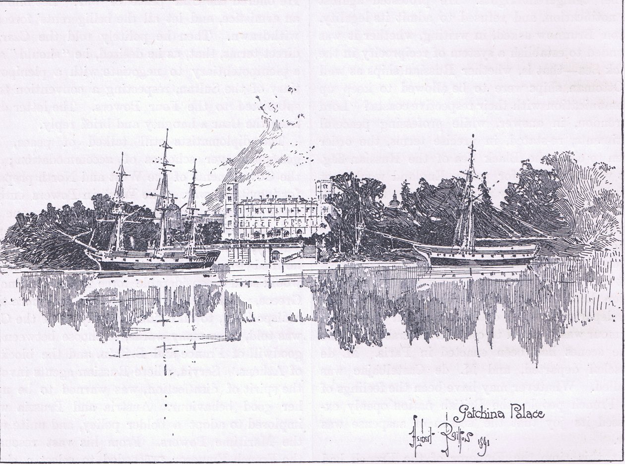 Gatchina Paleis, Sint-Petersburg door Herbert Railton