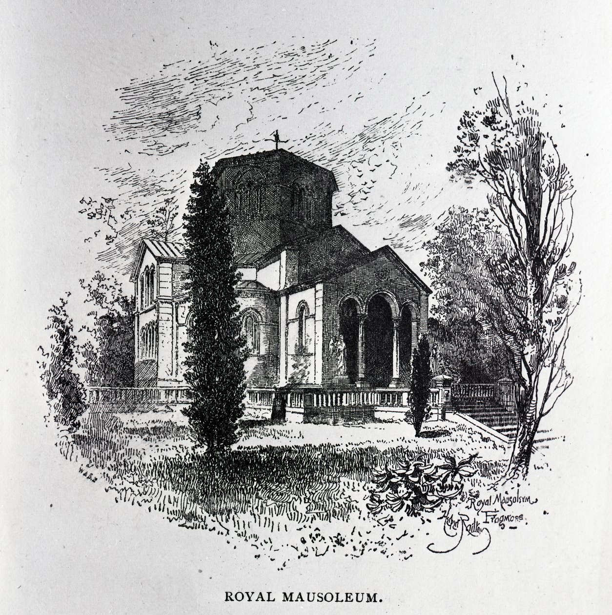 Het Koninklijk Mausoleum, Frogmore door Herbert Railton