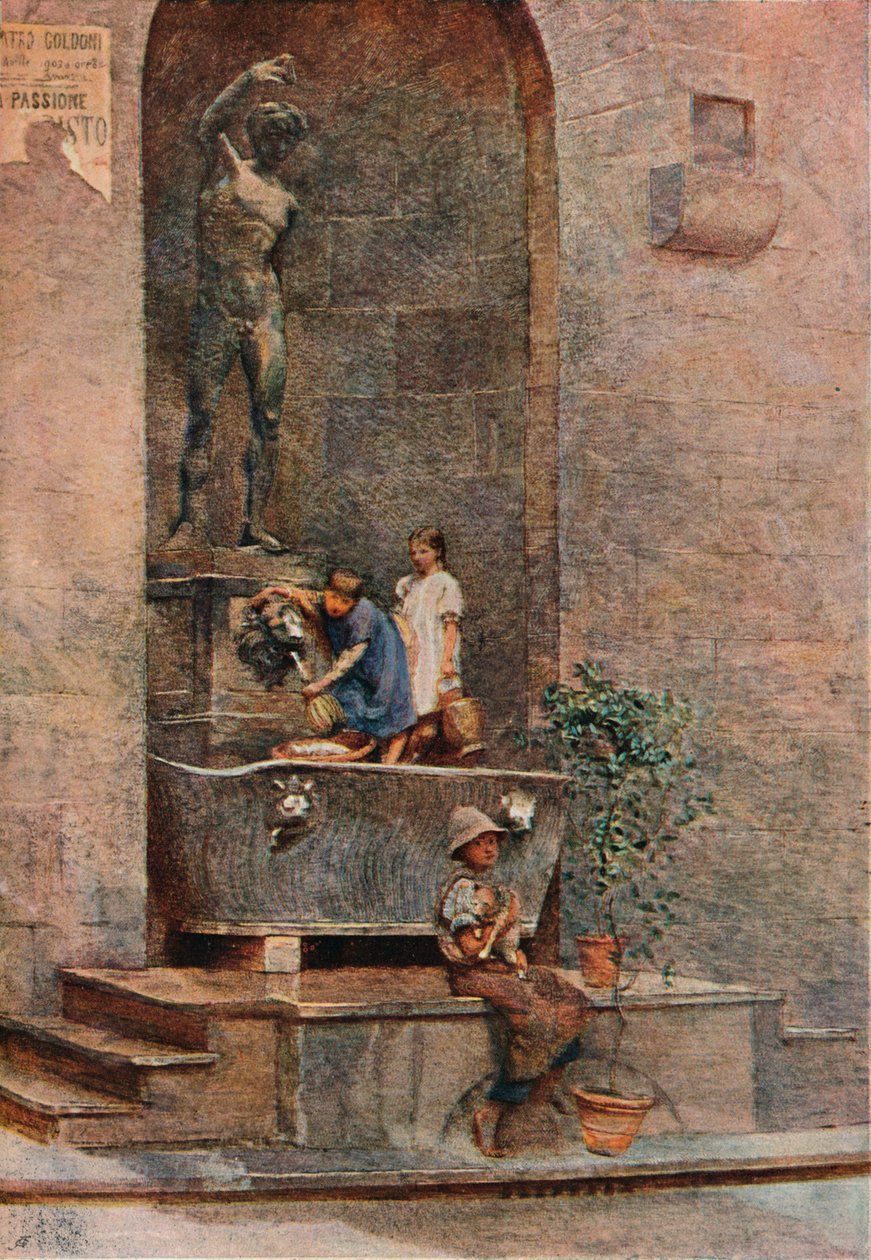 De Fontein, c1904 door Herbert Alexander Collins