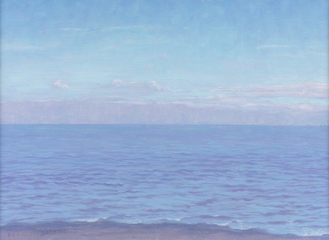 De zee door Herbert Dalziel
