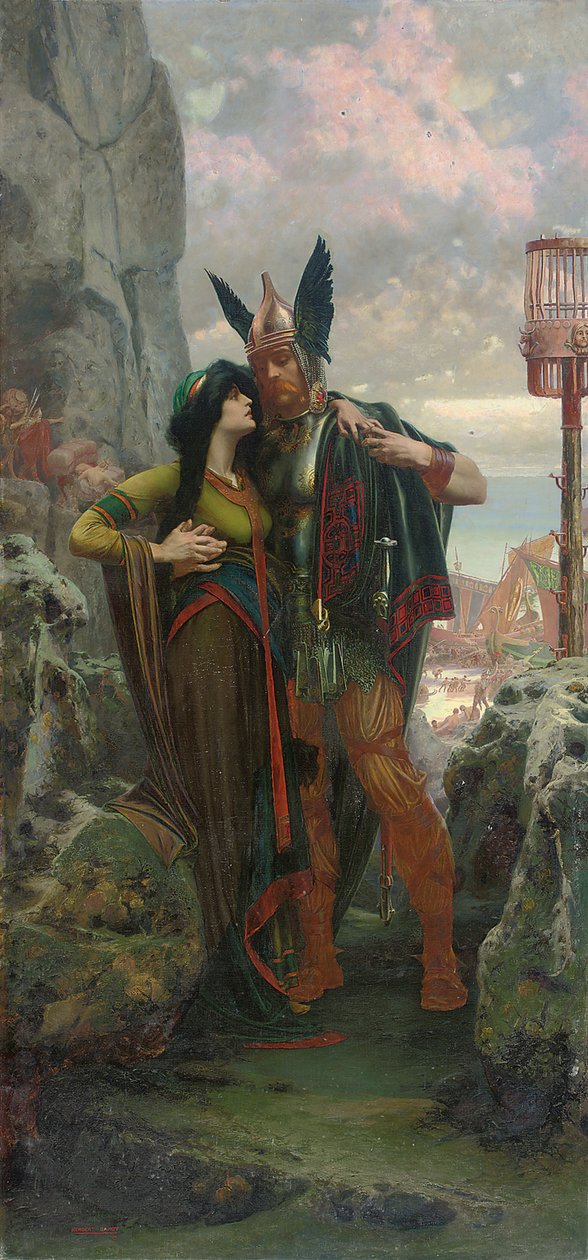 Het Viking Afscheid, 1905 door Herbert Gandy