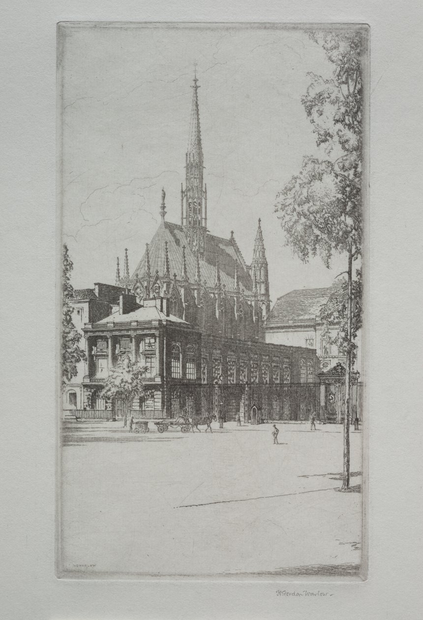 St. Chapelle, Parijs door Herbert Gordon Warlow