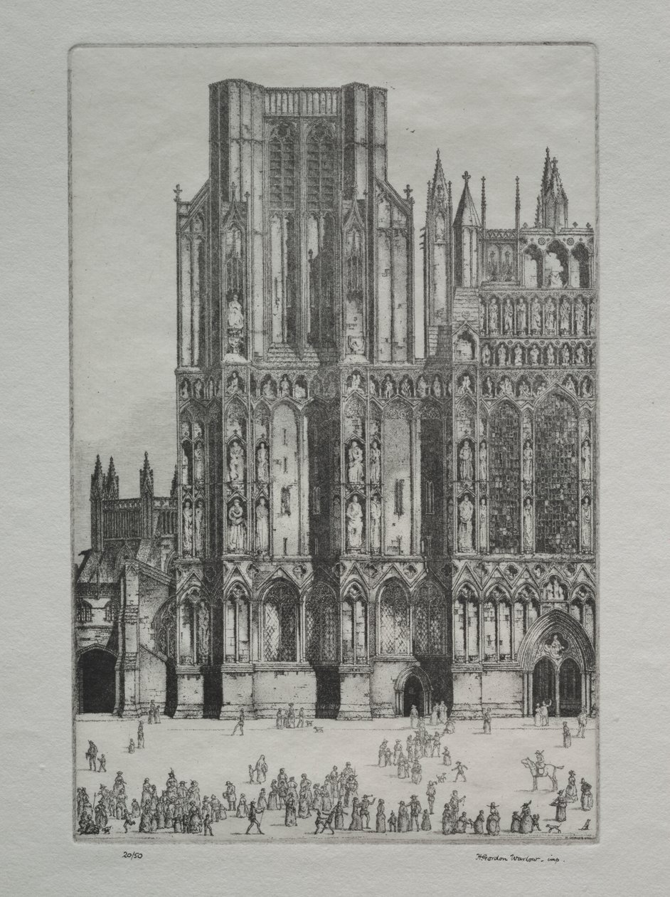 Wells Kathedraal door Herbert Gordon Warlow