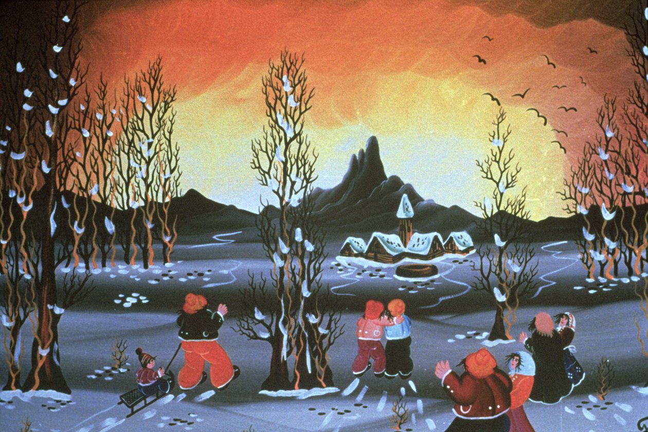 Wintervallei door Herbert Hofer