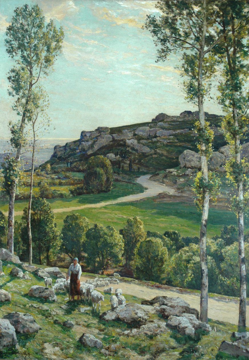 Een weg in de Provence, 1904 door Herbert Hughes Stanton